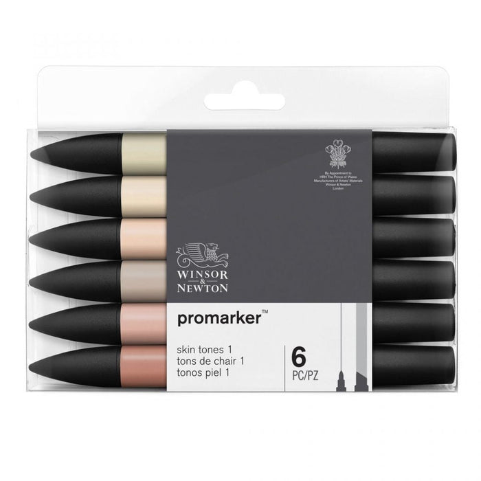 Winsor & Newton Promarker Skin Tones No. 1 6 Set, Paint Markers JA0416420