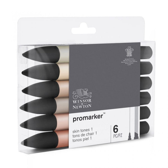 Winsor & Newton Promarker Skin Tones No. 1 6 Set, Paint Markers JA0416420