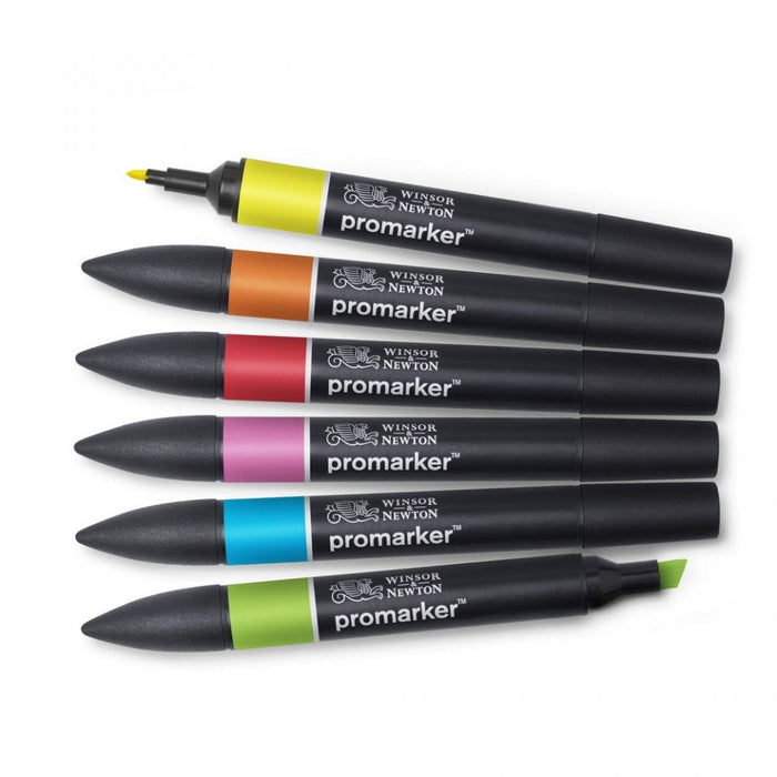 Winsor & Newton Promarker Vibrant Tones 6 Set, Paint Markers JA0416380