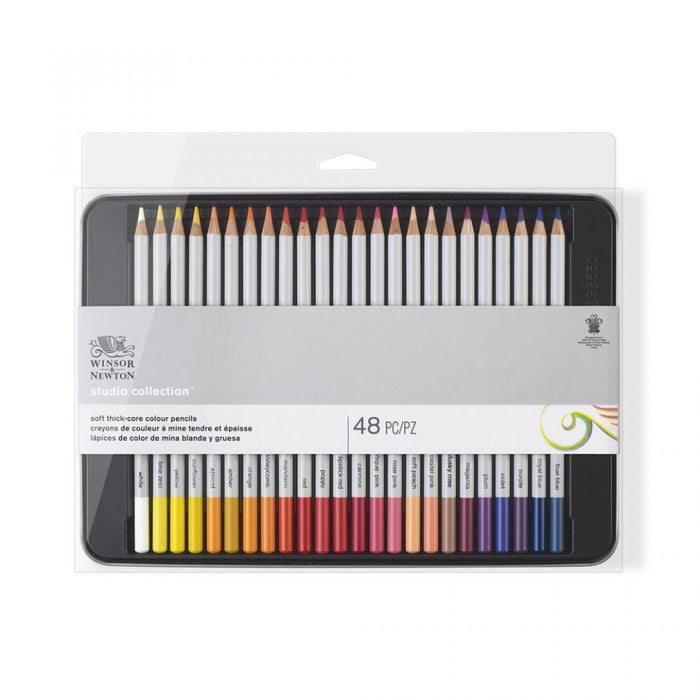 Winsor & Newton Studio Collection Coloured Pencil Tin of 48 JA0023440