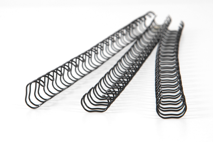 Wire Binding Coil 21 Rings 8mm Black AOBE21W8BK100