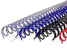Wire Binding Coil 34 Rings 9.5mm Blue x 100's pack PUWC95-34BLU