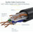 x-0.5m Black Gigabit Snagless RJ45 UTP Cat6 Patch Cable - 0.5m Patch Cord IM2086113