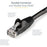 x-0.5m Black Gigabit Snagless RJ45 UTP Cat6 Patch Cable - 0.5m Patch Cord IM2086113