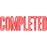 XStamper COMPLETED Self Inking Rubber Stamp, Red AO57102662