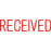 XStamper CX-BN 1116 RECEIVED Self Inking Rubber Stamp, Red AO5011160