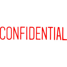 XStamper CX-BN 1130 CONFIDENTIAL Self Inking Rubber Stamp, Red AO5011300
