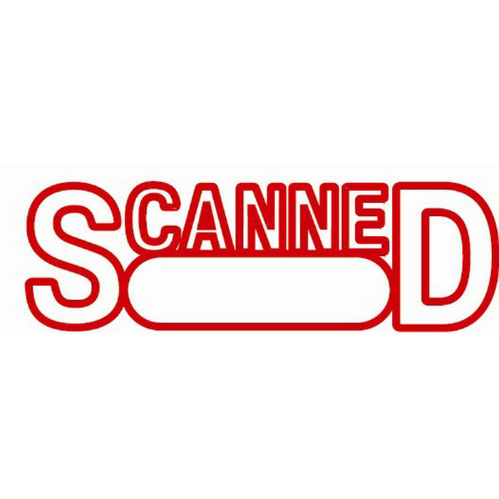 XStamper CX-BN 1197 SCANNED, Space For Date Self Inking Rubber Stamp, Red AO5011972