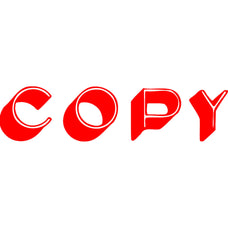 XStamper CX-BN 1336 COPY Self Inking Rubber Stamp, Red AO5013360