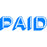 XStamper CX-BN 1357 PAID Self Inking Rubber Stamp, Blue AO5013570