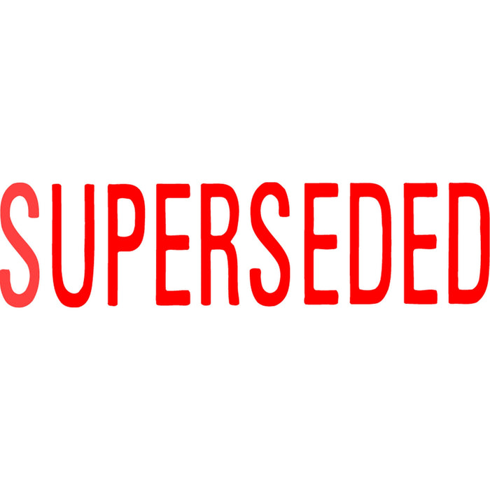 XStamper CX-BN 1366 SUPERSEDED Self Inking Rubber Stamp, Red AO5013660