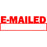 Xstamper CX-BN 1650 EMAILED, Space For Date Self Inking Rubber Stamp, Red AO5016502