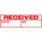 XStamper CX-BN 1680 RECEIVED, DATE, BY Self Inking Rubber Stamp, Red AO5016802