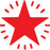 XStamper VX-E 11365 Twinkle Star Self Inking Rubber Stamp, Red AO571136562