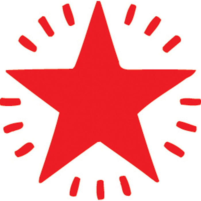 XStamper VX-E 11365 Twinkle Star Self Inking Rubber Stamp, Red AO571136562
