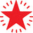 XStamper VX-E 11365 Twinkle Star Self Inking Rubber Stamp, Red AO571136562