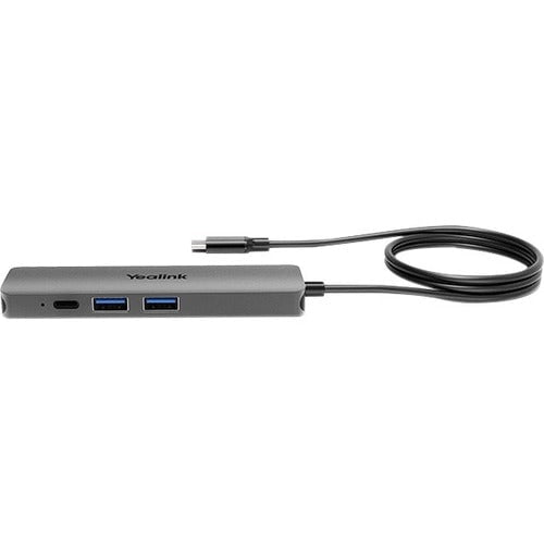 Yealink Docking Station - for Notebook/Speakerphone/TV/Camera - USB 3.0 Type A - 4 x USB Ports - 2 x USB 3.0 - 2 x USB Type-A Ports - USB Type-A - 2 x USB Type-C Ports - USB Type-C - HDMI - Wired IM4942973
