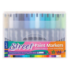 Zart Street Paint Markers Assorted Colours 24 Pack CX556033