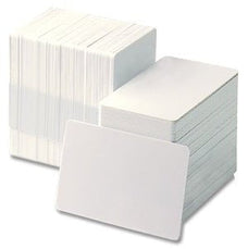 Zebra Plain CR80 Size 30 mil Cards, Pack of 500, White SKBCZEWHI500