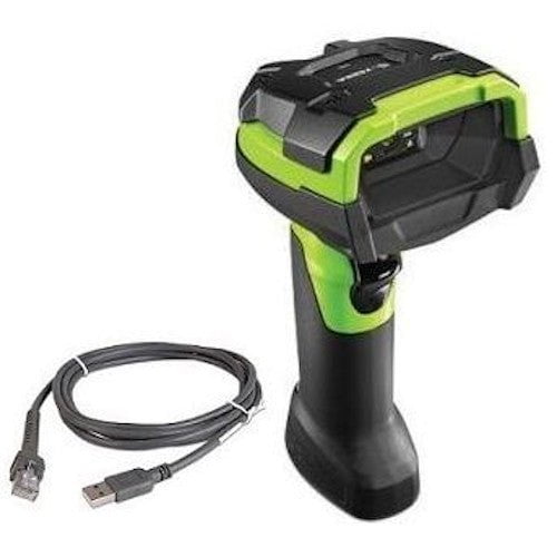 Zebra Rugged Barcode Scanner Kit, Includes DS3608 Scanner & High Current Shielded USB Cable, 1D, 2D SKSCZEDS3608-SR3U4600VZW