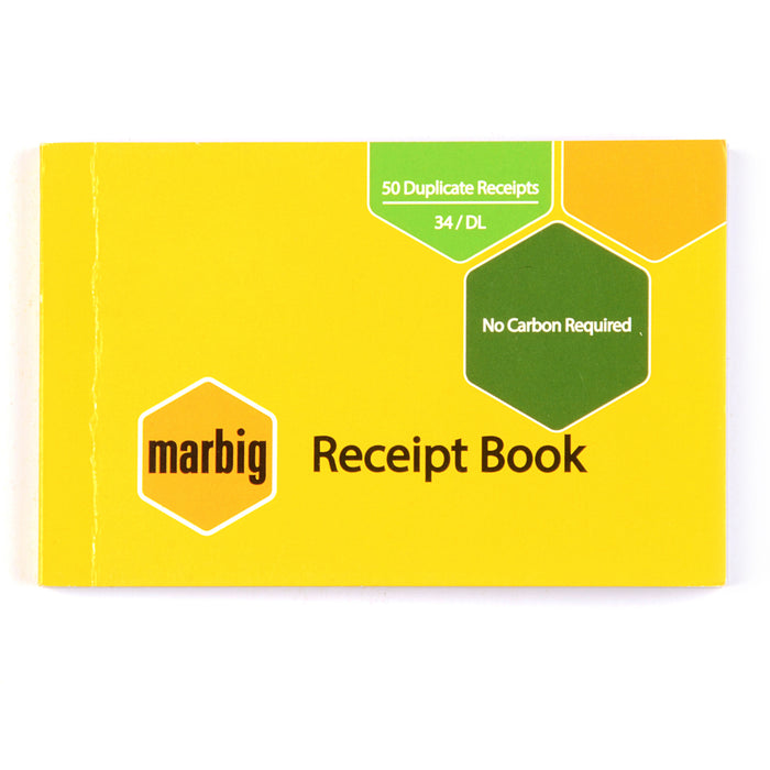 Marbig Duplicate Receipt Book 34, 50 Leaf