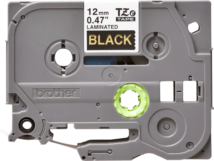 Dynamic Brother TZe334 12mm TZ Tape Gold on Black