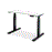 Enhance 1200mm x 600mm Electric Standing Desk – Black / White, Height Adjustable MG_ENHDSK126S_EL_BW