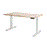 Enhance 1600mm x 800mm Electric Standing Desk – White / Autumn Oak, Height Adjustable MG_ENHDSK168S_EL_WAO