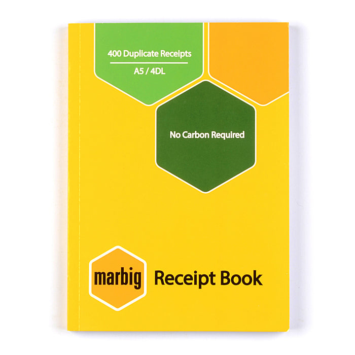 Marbig A5 Duplicate Receipt Book AO18827